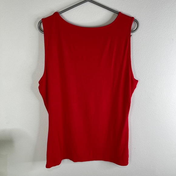 Review Red Sleeveless Top Size 12 - Picture 6 of 6